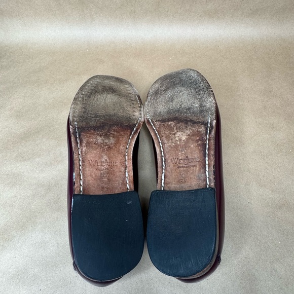 G.H. Bass & Co Weejuns Wayfarer Penny Loafers Women 8.5M Burgundy Leather Soles - Picture 7 of 8